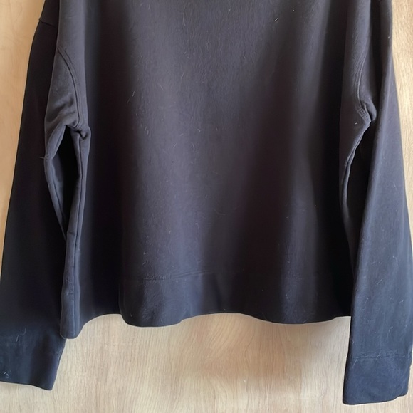 James Perse Top Relaxed Cropped Black Pullover Women’s Sz: Medium - Picture 12 of 13